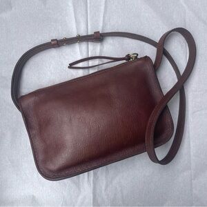 Madewell Brown Leather Simple Crossbody Bag